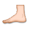 Foot- Medium-Light Skin Tone emoji on LG